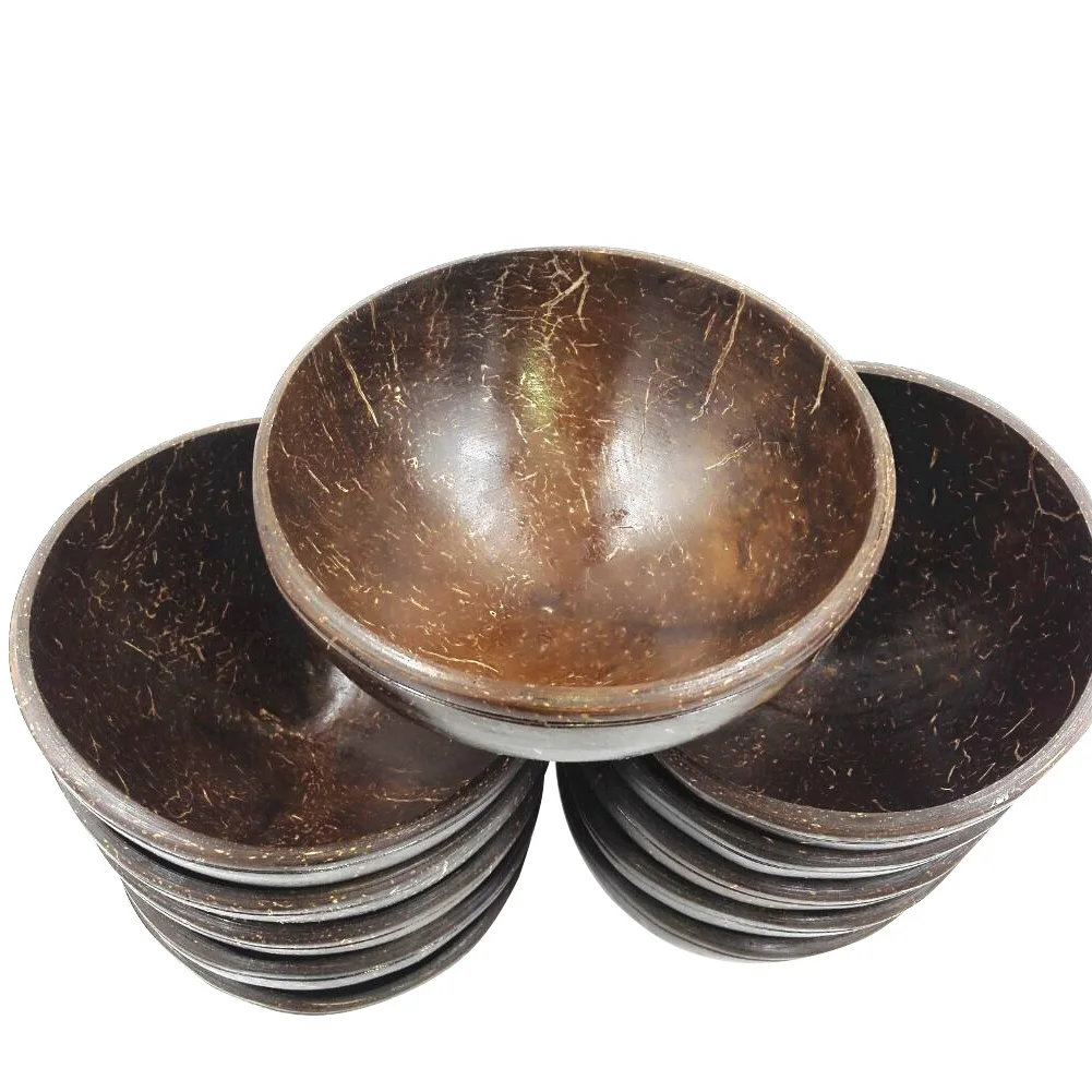 

Dinnerware Gift Food Container Coconut Shell Decorative Tableware Rice Salad Natural Noodles Reusable Bowl Travel Souvenir