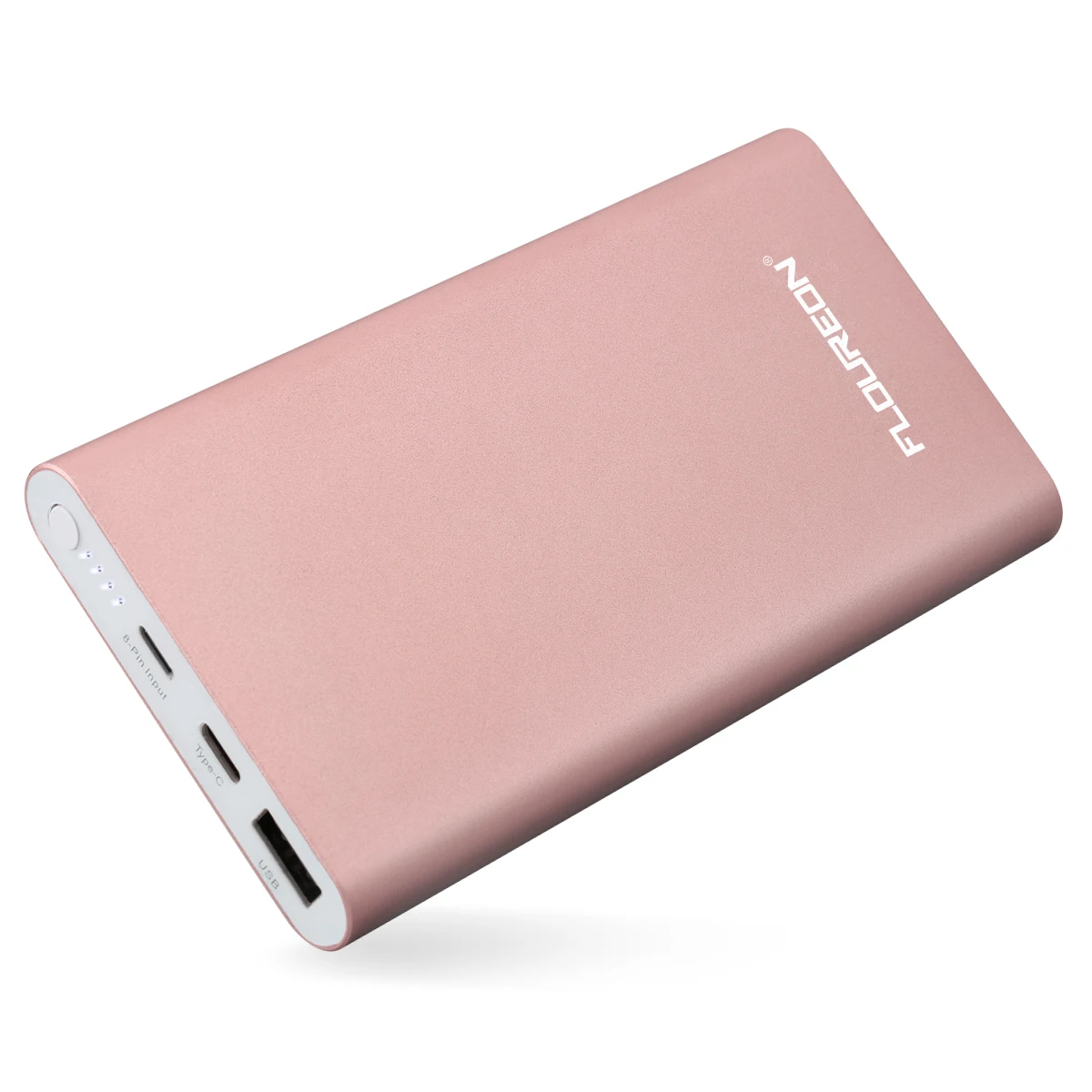 Floureon 12000 мАч power Bank с 3а быстрой зарядкой Портативный банк питания с Lightning type C вход для iphone 8 Plus iPad samsung