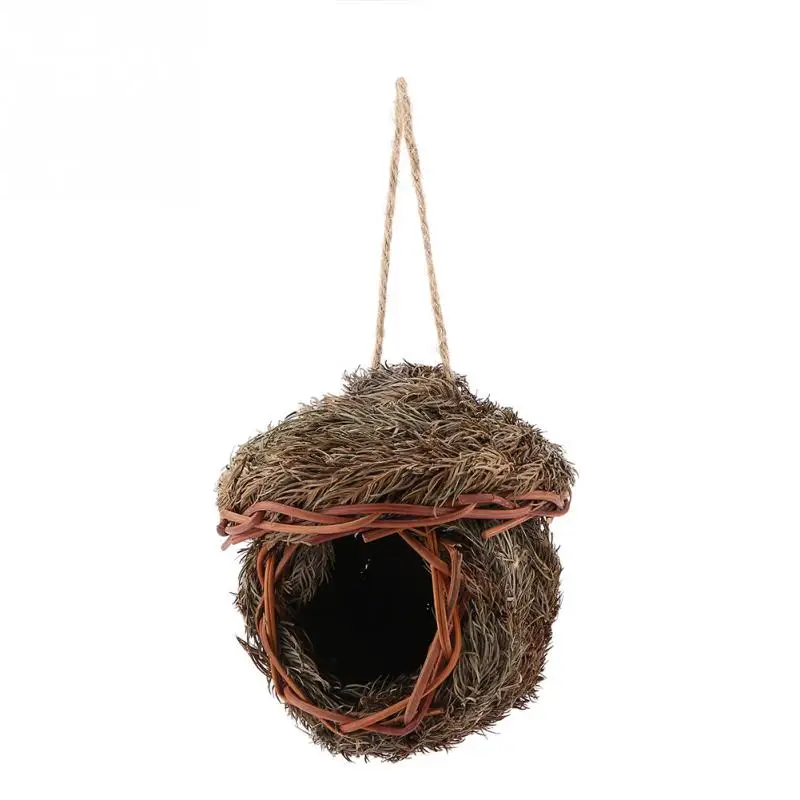 

Warm Handmade Woven Bird Nest Cage for Parrot Hamster Small Pets Animals Cage Birdhouse Hanging Decor