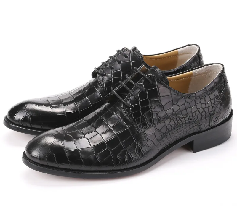 

Large Size Eur45 Serpentine Black / Brown Goodyear Welt Shoes Mens Dress Shoes Genuine Leather Business Shoes Mens Wedding Shoes