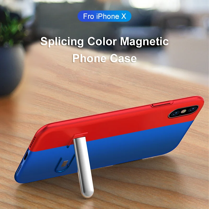 CASEIER Adsorption Magnetic Case For iPhone 7 XS MAX XR 6S X Cool Metal Magnet Cover For iPhone 6 6s 7 8 Plus X XR XS Max Holder