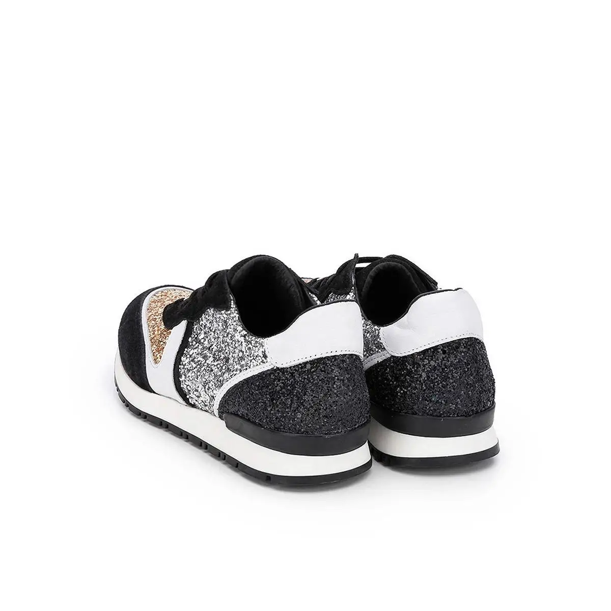 Glitter plata Oro Deportiva Mujer Zapatillas Oro Bajas Textil Cuple XxgwBCqw