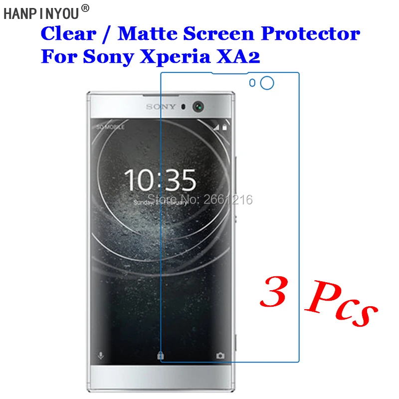 3 шт./лот для Sony Xperia XA2 / Dual H3113 5 2 дюйма HD Прозрачная/Антибликовая матовая защитная