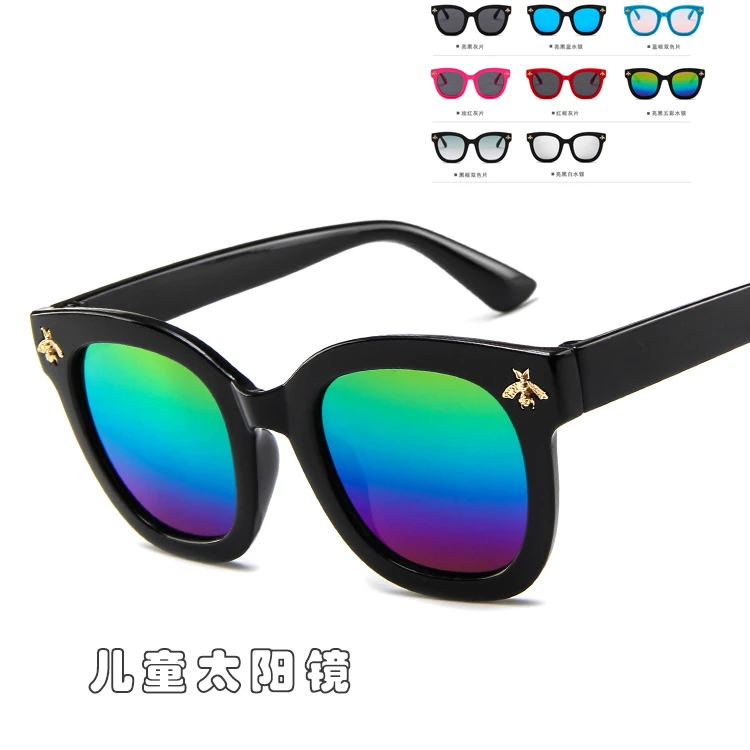 Детские Модные маленькие солнцезащитные очки Украшенные пчелами в Корейском стиле, красивые солнцезащитные очки для малышей, родитель-Детские солнечные очки