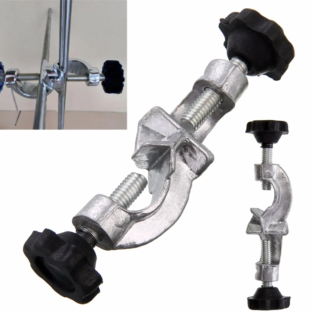 

1pc New Lab Stand Head Clamps Holder Laboratory Metal Grip Support 90 Degree Right Angle Clip