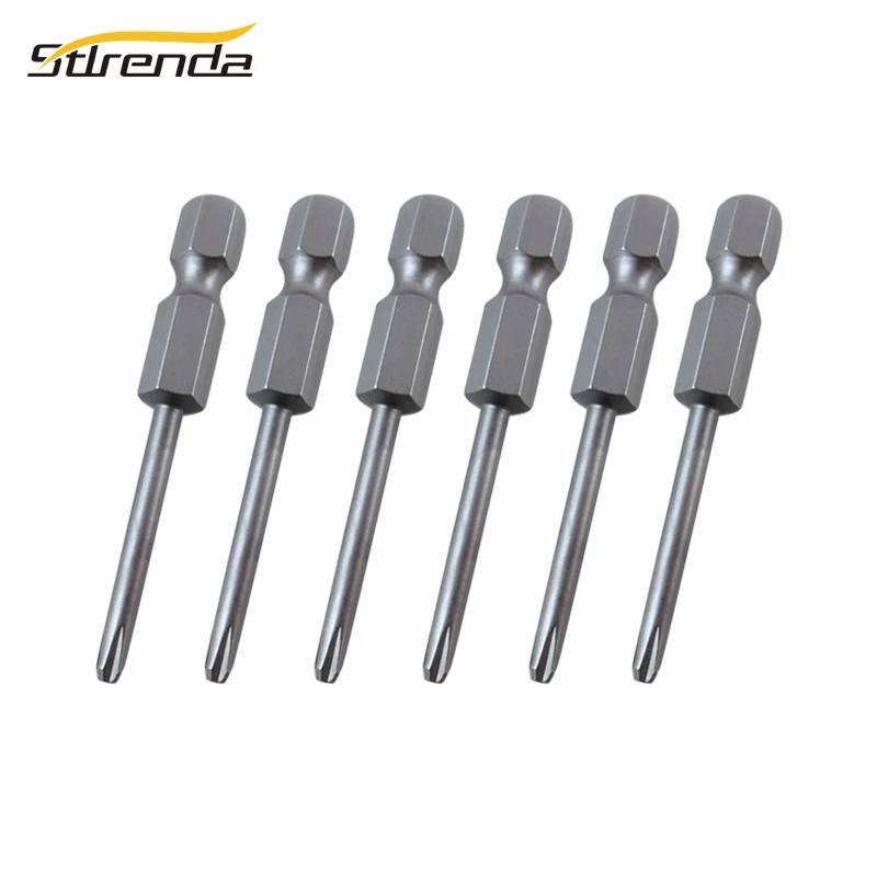 STLRENDA 10 шт. Шестигранная 1/4 отвертка Биты Phillips PH1 PH2 шестигранный хвостовик &quot6 35x50