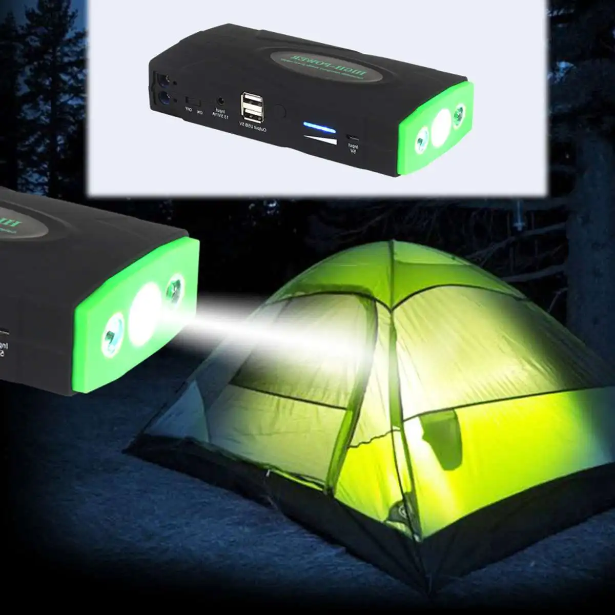 Multifunction Jump Starter 68800mAh 12V 2USB 600A Portable Car Battery Booster Charger Booster Power Bank Starting Device