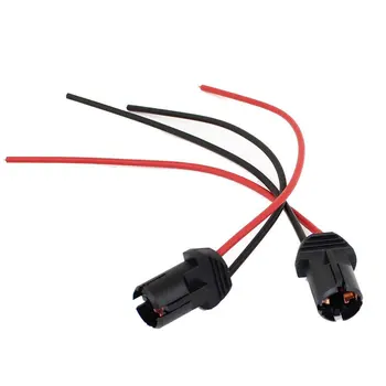 

New-2 pieces T10 W5W 168 194 Car lamp bulb socket Socket for glass Socket parking light socket connector black