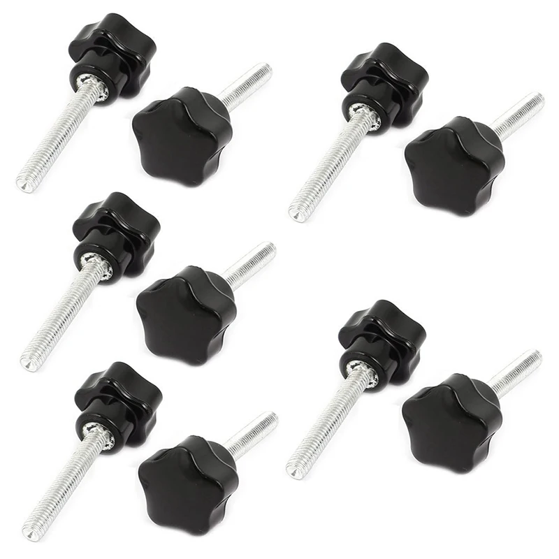 

Machine M6x25x40mm Clamping Star Head Lever Trend Thumb Knobs 10PCS