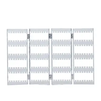

1 Pc Jewelry Display Stand Screen Type Foldable Storage Rack Ear Stud Holder Jewelry Showcase Stand for Boutique Store