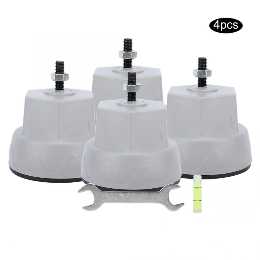 

Washing Machine Covers 4Pcs Non-slip Anti-vibration Base Pad Mat Stand Support for Rolling Washing Machine Household Washing..1