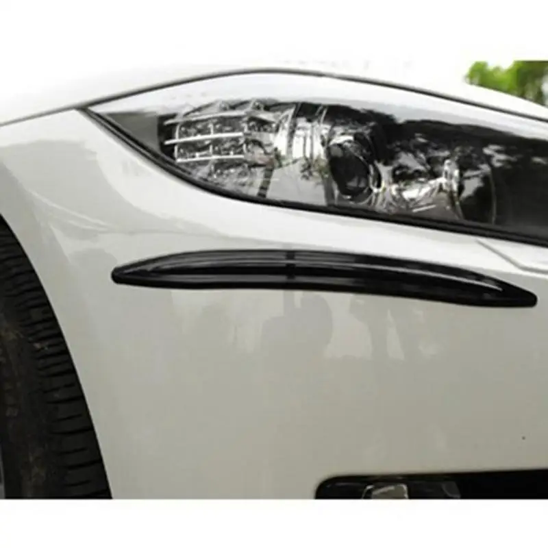 

2PCS Sticker 34*3CM Bumper Scratch Protection Front Rear Edge Corner Guard Scratch Protection Decoration Strip Car Accessories
