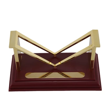 

JIELISI 1 pcs 864 Creative M-shaped Copper plating business card holder