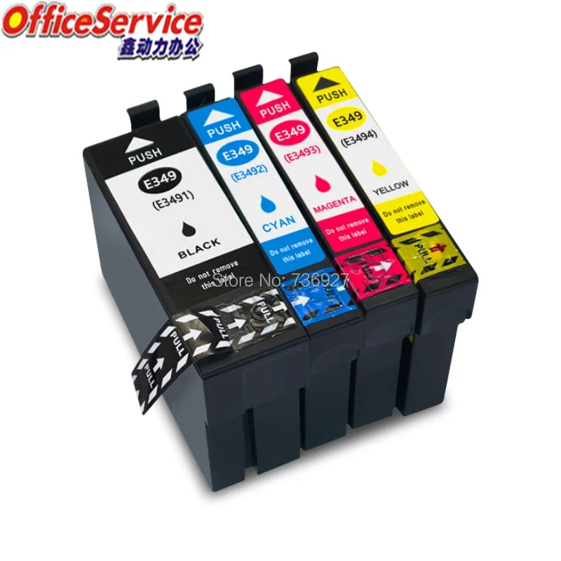 

Compatible Ink Cartridge T3491 T3492 T3493 T3494 For Epson WorkForce WF-3721 inkjet Printer