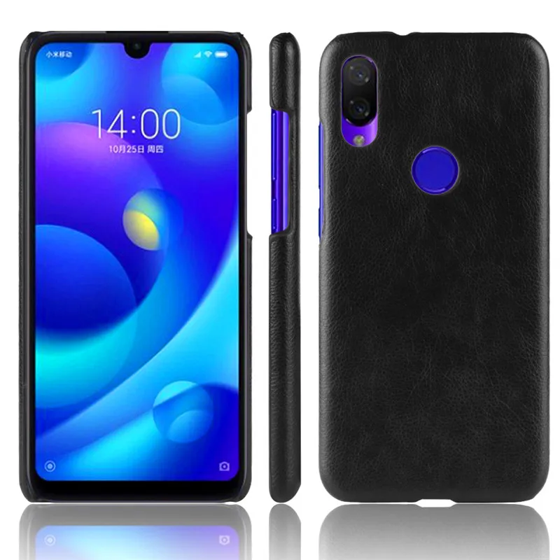 

Xiaomi Mi Play Miplay 5.84" Cover Litchi Pattern Hard PC+PU Leather Back Cover Case for Xiaomi MiPlay Mi play Phone Hard Cover