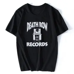 Death Row Records Тупак 2pac Dre для мужчин's R.I.P футболка черный футболка с коротким рукавом печатных 100% хлопок топ музыка Tee Футболка в рэперском стиле