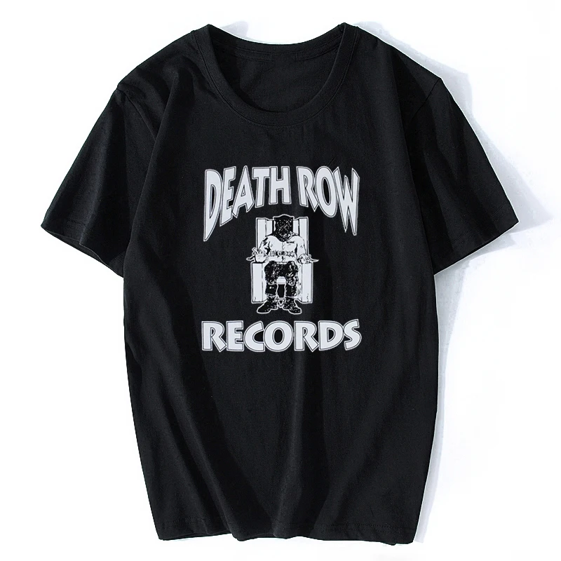 

Death Row Records Tupac 2pac Dre Men's R.I.P T-Shirt Black Short Sleeve T Shirt Printed Cotton Top Music Tee Rap Shirt