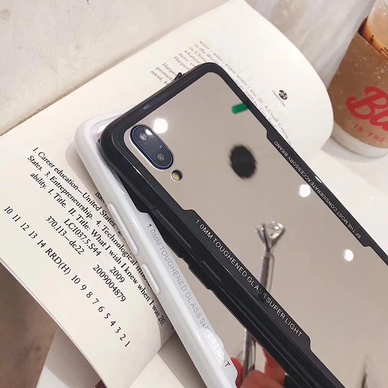 Модный зеркальный чехол для макияжа Huawei P20 Lite P30 Pro Mate 20 Honor 10 8X акриловый