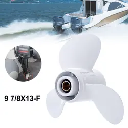 3 лезвия 11 5/8x11G пропеллер Алюминиевый винт для подвесного мотора 10 зуб сплайн Морской Пропеллер детали лодки для Yamaha 20-30HP