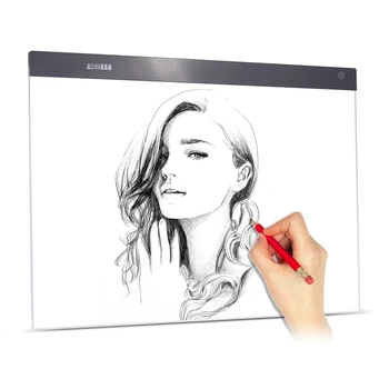 

A2 Drawing Tablet LED Digital Graphics Light Pad Box Painting Tracing Panel Copyboard Stepless Adjustable Brightness USB Powered