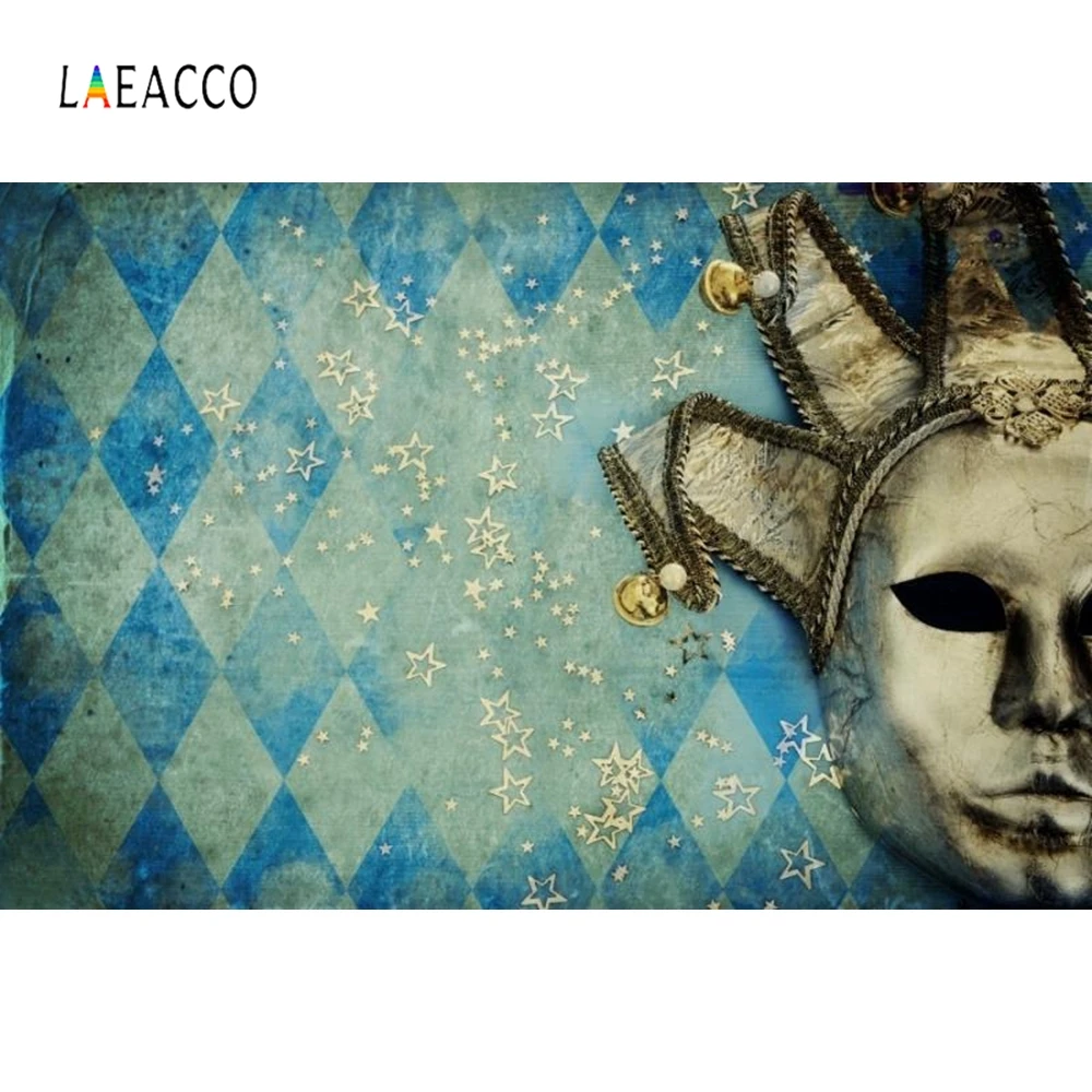 

Laeacco Vintage Mask Party Backdrop Damask Pattern Portrait Photography Background Photographic Backdrops For Photo Studio