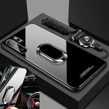 

For Huawei P30 PRO Case Hard Luxury Armor Shockproof TPU soft Tempered glass Phone Cover for huawei p30 p20 lite pro ases