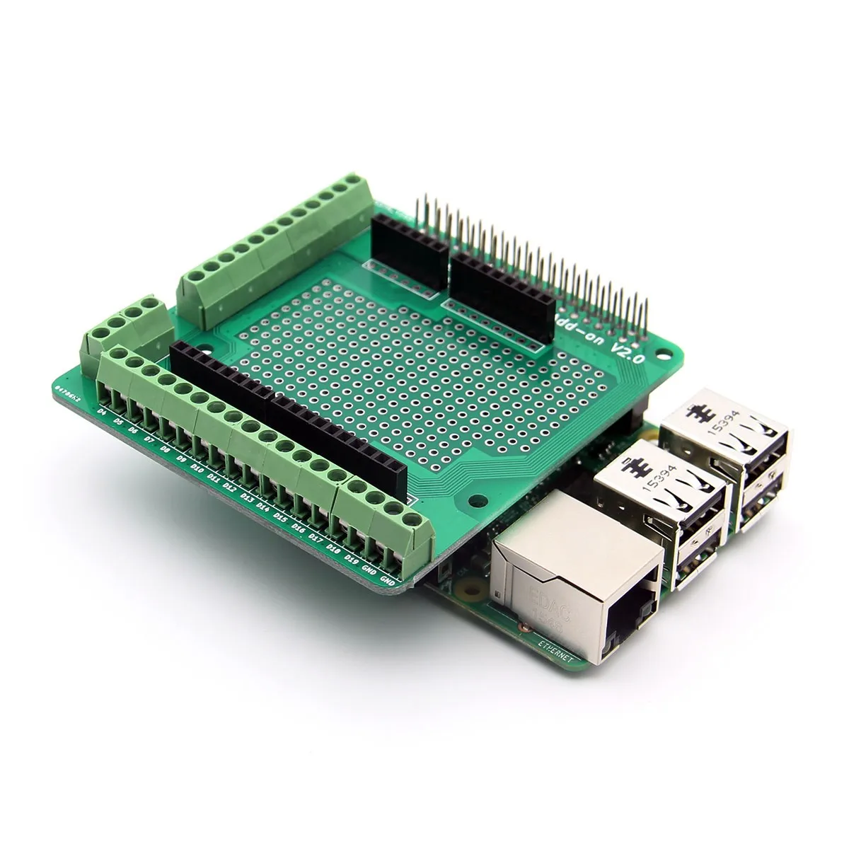 

1Pcs 5V Screws Prototype Expansion Board For Raspberry Pi 3B / 2B / B+