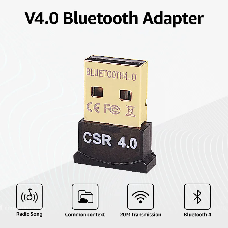USB CSR4.0 Bluetooth аудио приемник адаптер Черный|Автомобильный комплект Bluetooth| |
