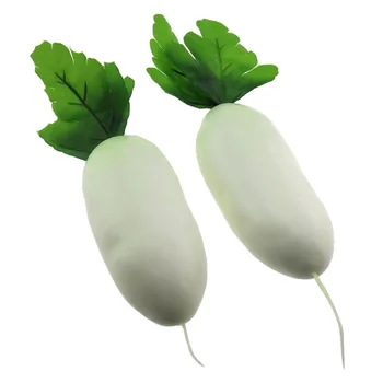 

Gresorth 2 PCS Artificial White Radish Fake Vegetables Home Kitchen Decoration