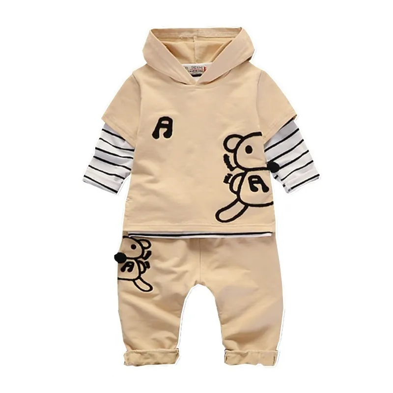 

Fashion Children Hoodies T-shirt Pants 3 Pcs/sets Spring Autumn Toddler Cotton Tracksuits Baby Boys Girls Cartoon Clothing Sets