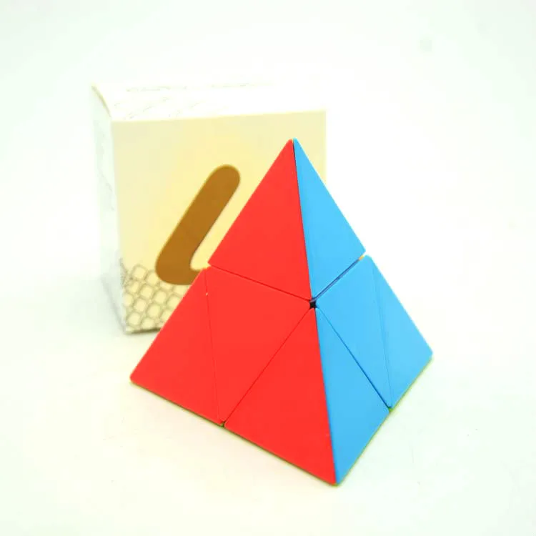 Красная Пирамида куб Волшебные кубики 2x2x2 Скорость Головоломка Куб Логические Piramide Magico кубик развивающие игрушки