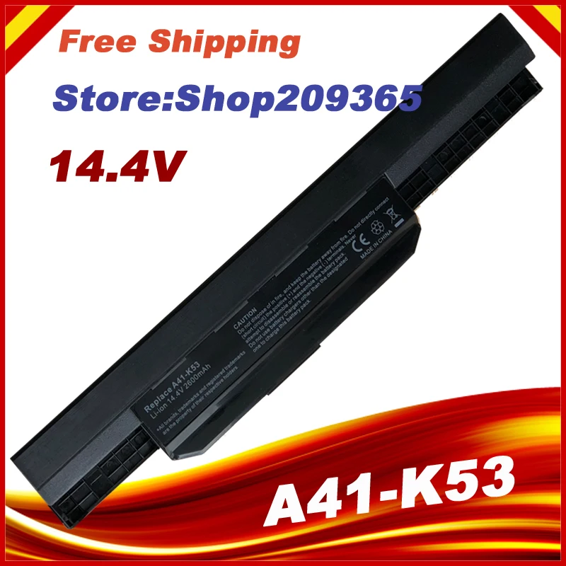 14.4V Laptop Battery For Asus A32 K53 A42 K53 A31 K53 A41 K53 A43 A53