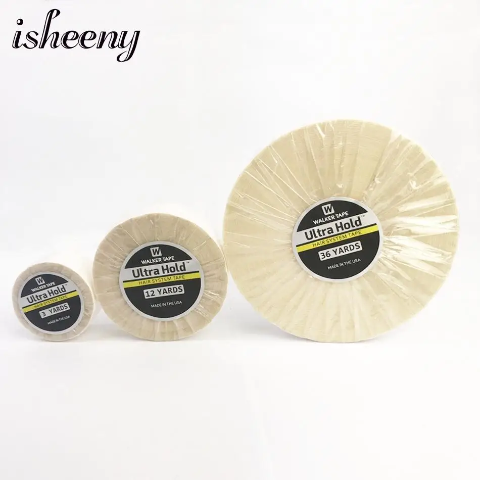 Ultra Hair Hold System Tape Rolls Double Sided Adhesive Tape Glue For Hair Extension Walker Tape 2cm Wide For Lace Wig Toupee