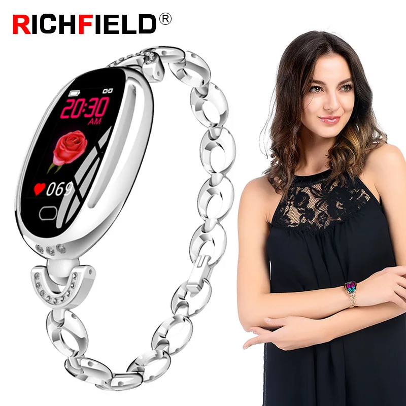 

Women Smart Bracelet Blood Pressure Monitor Heart Rate ip67 Waterproof SmartBand Activity Fitness Tracker Wristband Smart Watch