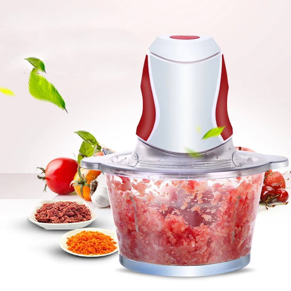 

Electric Kitchen Meat Grinder Chopper Cocina Shredder Food Chopper Stainless Steel Electric Household Processor Kitchen Tools