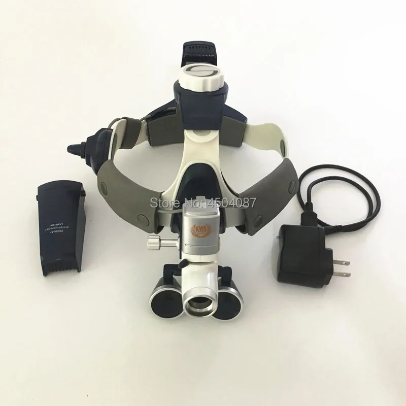 

2.5X/3.5X420mm Medical Loupes Binocular Magnifier Medical Dental Surgical Loupes+ 5W LED Medical Headlight Headlamp 2 Battery