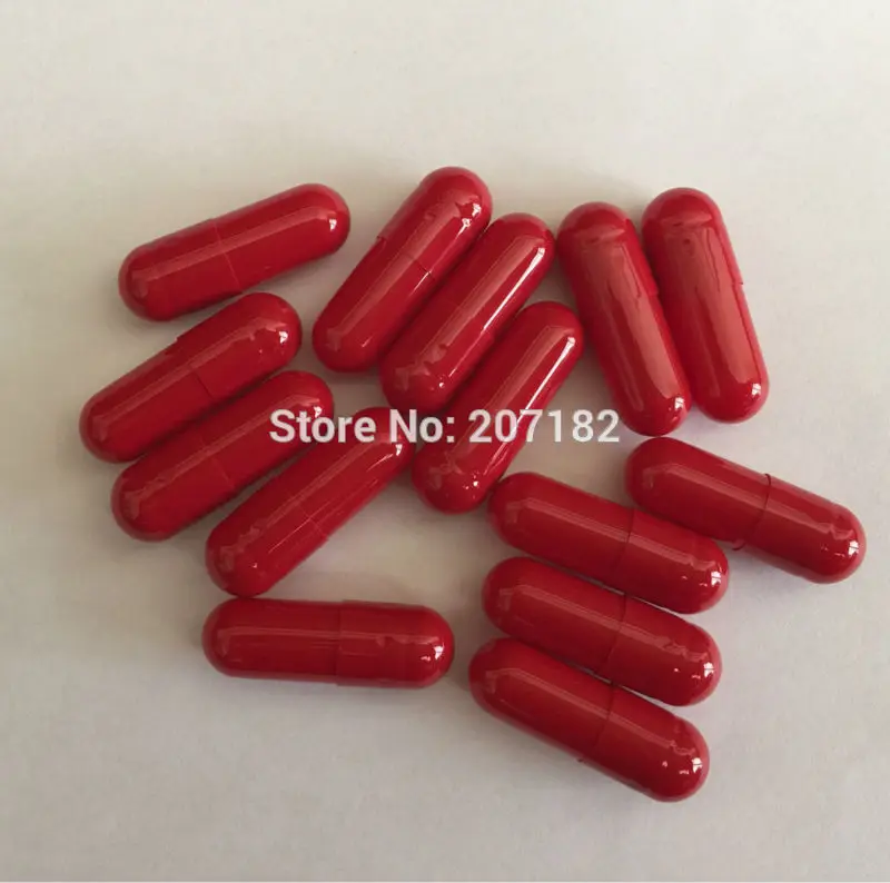 

1000pcs Size 000 Red/Red Color Hard Gelatin Capsules, Empty Capsules, Capsule Shells 000#---Joined & Separated Available