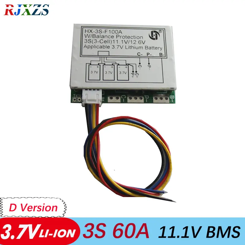 3S 60A Li Ion 12 6 V 11 1 18650 BMS PCM Защитная плата батареи bms pcm для литий ионной с