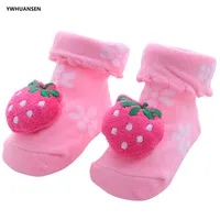 YWHUANSEN Toddler Cartoon Newborn Baby Girls Boys Anti-Slip Floor Socks Cute Infant Kids Animal Cotton Leg Warmers Striped Socks 6