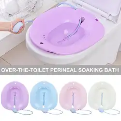 Ванна Sitz с разбрызгивателем над-туалетом промежность замачивания ванна для пожилых беременных женщин Избегайте Приседания