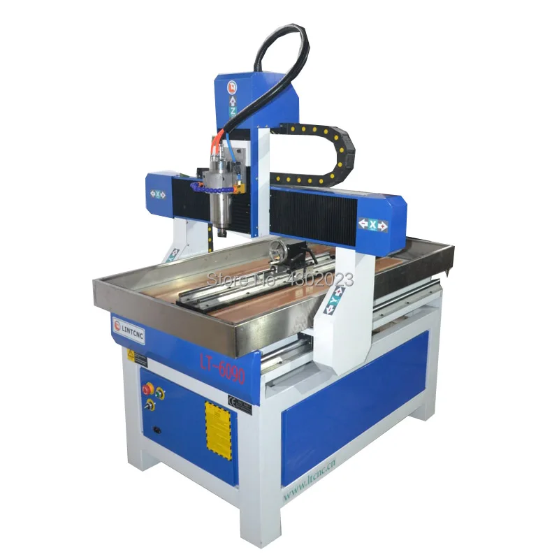 Китай Цзинань 4 оси 2.2kw cnc машина 3D фрезерный гравировальный 6090 маршрутизатор с
