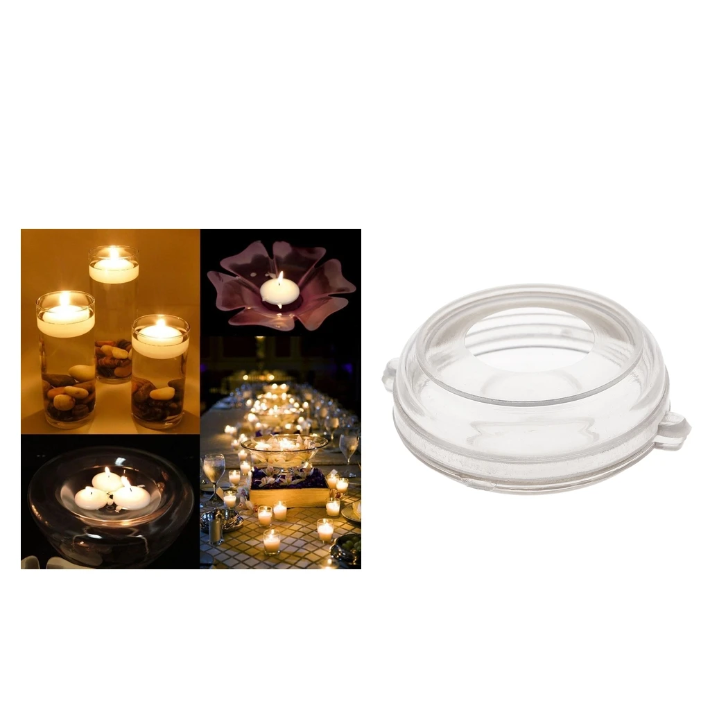 DIY свечи плавающие дисковые свечи прессформы для воды ясное крафтовое производство свечей