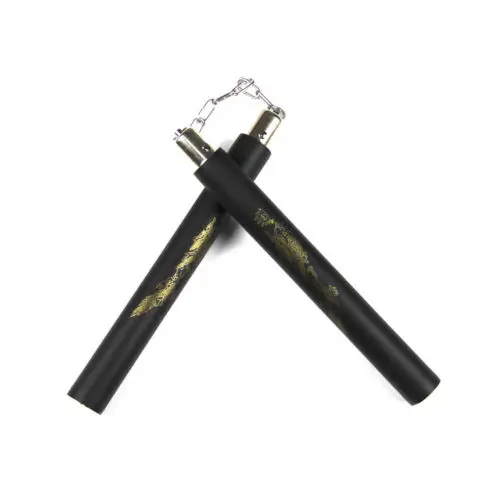 10/" Bruce Lee Martial Arts Blue Foam Nunchakus Dragon Pattern Training Practice