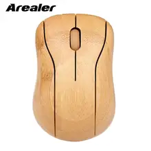 2,4G Беспроводная оптическая бамбуковая мышь 3 Регулируемая dpi компьютерная мышь с usb-приемником для ноутбука ПК ноутбук компьютер