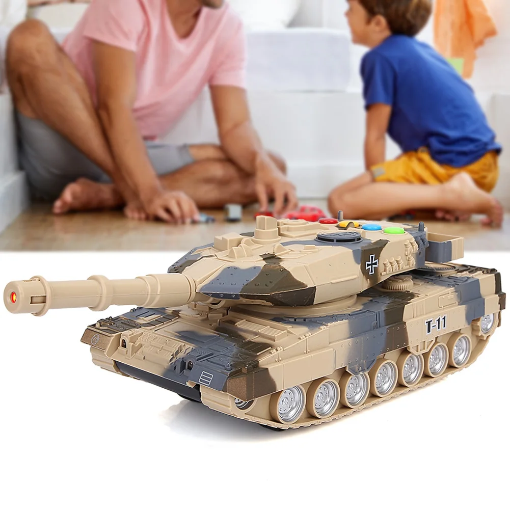 2 Colors Mini Tiger Military Battle RC Tank Remote Radio Control Army Panzer Armored Children Electronic Toys for  Kids Gift