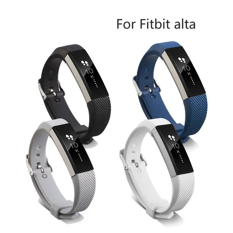 

Drop shipping Replacement Silicone Watchband High Quality Wrist Band Strap Clasp For Fitbit Alta HR Smart Wristband Watch band