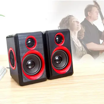 

Surround Portable Computer Speakers With Stereo Bass Usb Wired Powered Multimedia Speaker Desktop For Pc Laptops