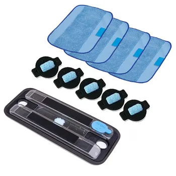 

1 Pcs Wet Tray&4 Pcs Pro-Clean Mopping Cloths&5Pcs Water Wick Cap For Braava 380 380T 5200 Mint 5200C 4200A 4205 Cleaning