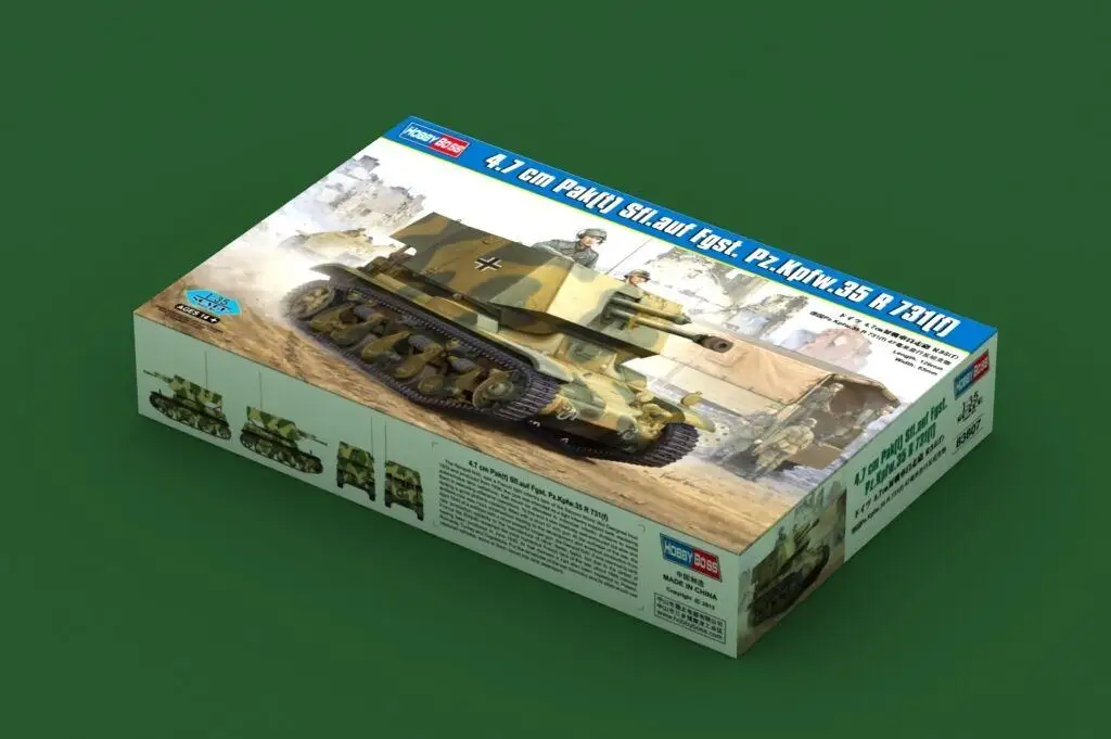 

Hobbyboss 1/35 83807 4.7cm Pak(t) Sfl.auf Fgst. Pz.Kpfw.35 R 731 Assembly Kit