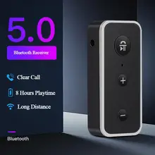 LEORY Bluetooth 5,0+ EDR приемник AUX аудио 3,5 мм разъем беспроводные приемники для автомобиля динамик наушники адаптер громкой связи